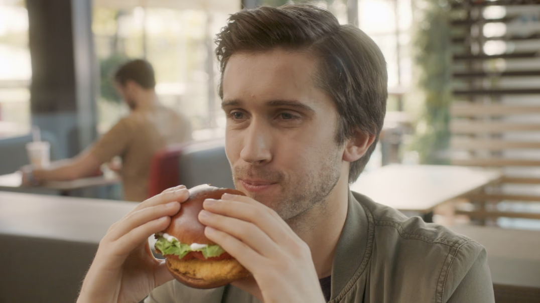 McDonald's TVC burger frame