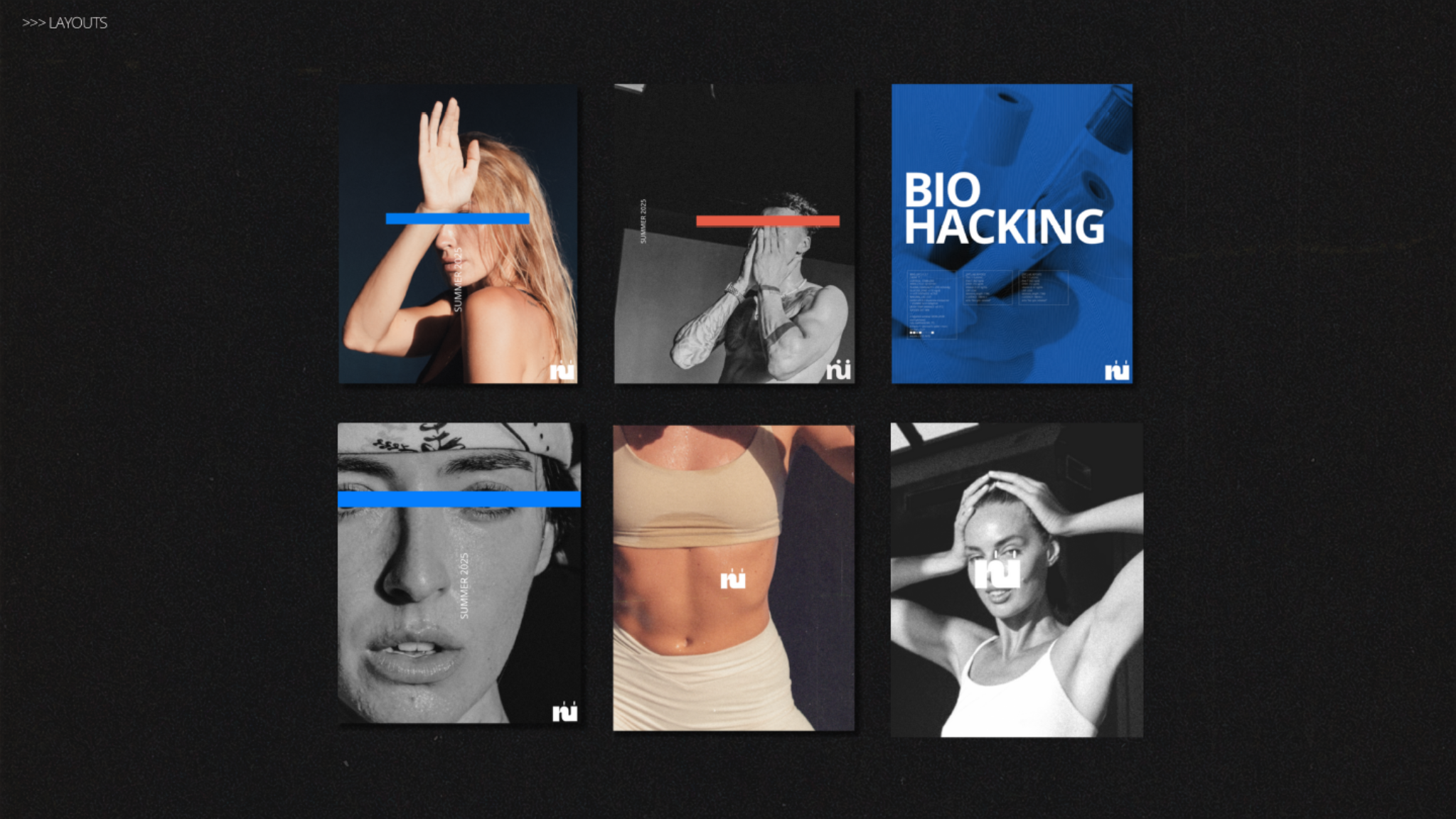 nuHuman social layouts